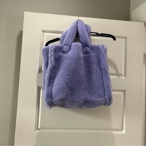 STAND Studio Lavender Faux Fur Tote Bag